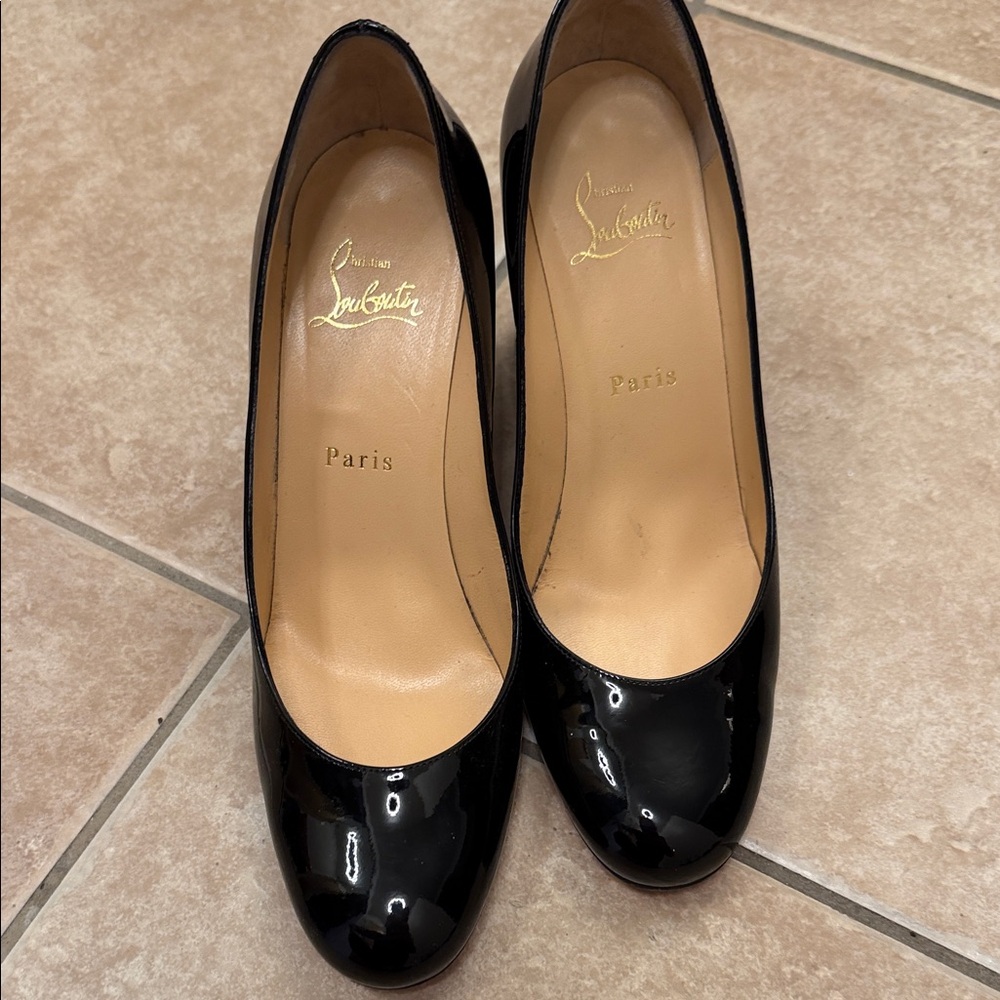 Christian Louboutin Glossy Black Heels